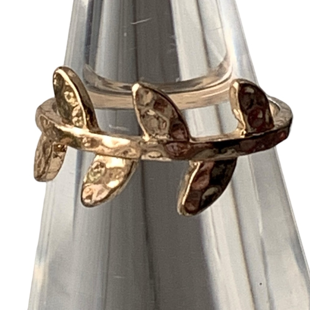 Olive Leaf Vines Gold Plated Fashion Ring Woman’s Costume Ring Jewelry